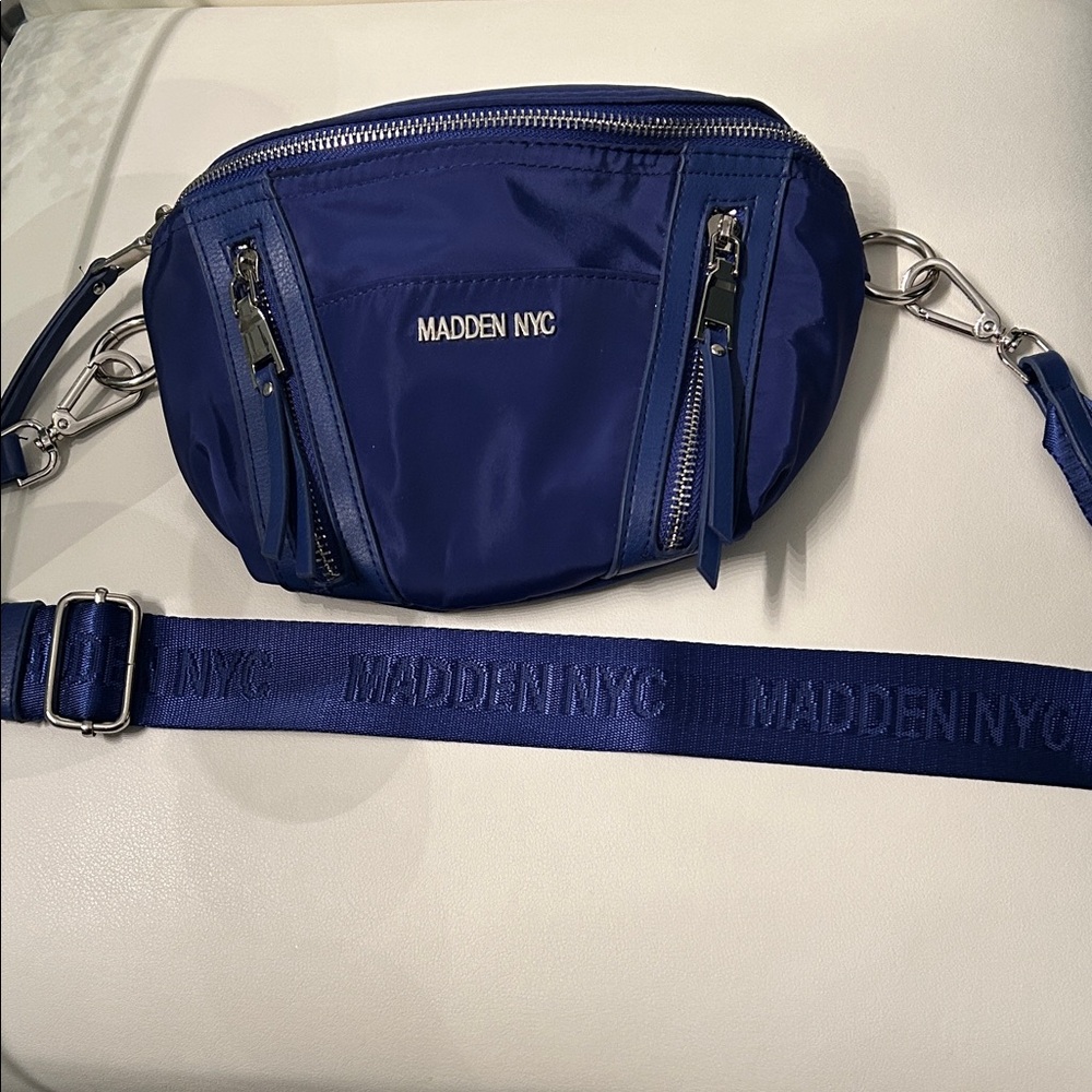So Cute Madden NYC Blue Crossbody Bag